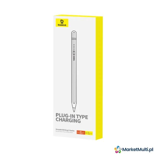 Rysik stylus do iPad z aktywną wymienną końcówką Smooth Writing 2 + kabel USB-A biały