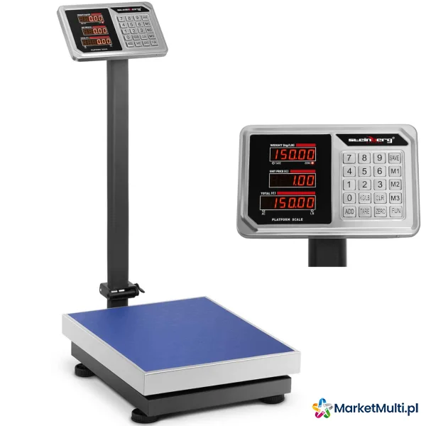 Waga platformowa magazynowa licząca LED 40 x 50 cm 150 kg / 20 g
