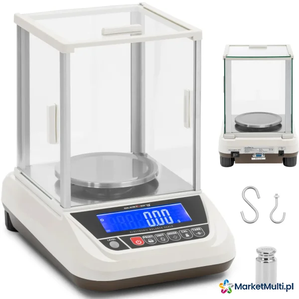 Waga laboratoryjna analityczna ze szklaną osłoną LCD 3000 g / 0.01 g