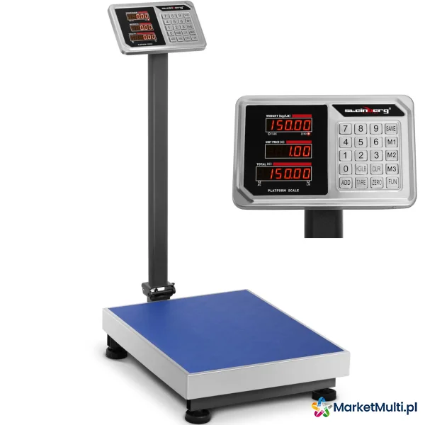 Waga platformowa magazynowa licząca LED 45 x 60 cm 150 kg / 20 g