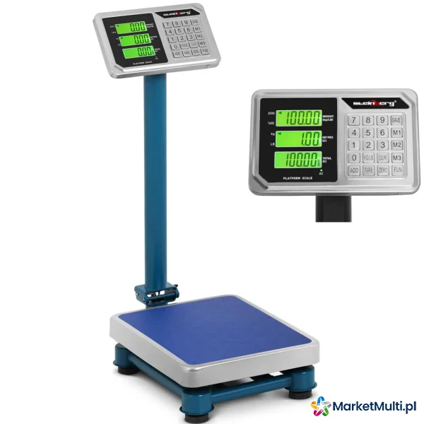 Waga platformowa magazynowa licząca LCD 30 x 40 cm 100 kg / 20 g