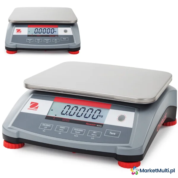 Waga stołowa przemysłowa profesjonalna z akumulatorem RANGER 3000 15kg / 0.5g - OHAUS R31P15