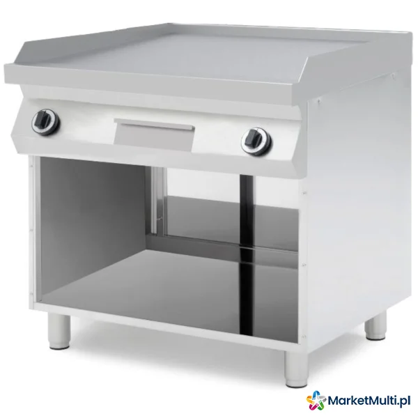 Płyta grillowa gazowa gładka wolnostojąca 2 strefy grzewcze Kitchen Line 800 x 700 mm 10 kW - Hendi 220207