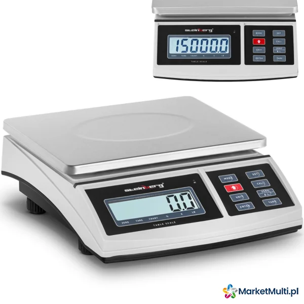 Waga pocztowa do paczek listów LCD 15 kg / 0.5 g