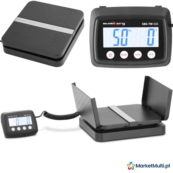Waga pocztowa do paczek listów LCD 50 kg / 1 g
