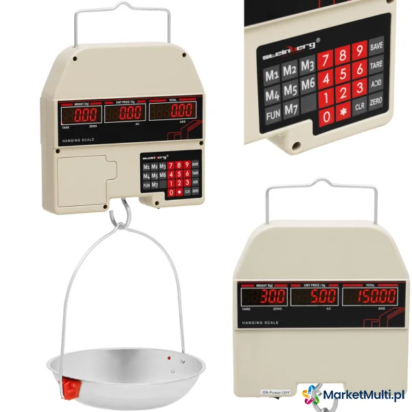 Waga wisząca sklepowa LED 30 kg / 0,005 kg