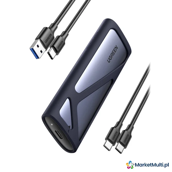Kieszeń obudowa na dysk SSD M.2 USB 3.2 Gen 2 SuperSpeed USB 10Gbps szary