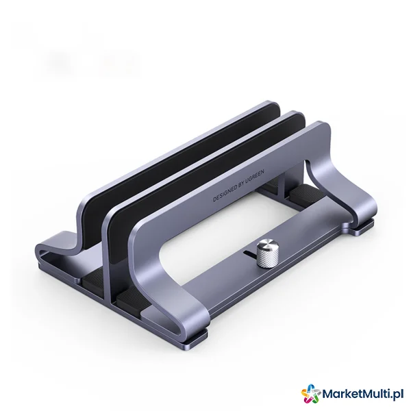 Stojak uchwyt podstawka na laptop tablet aluminiowy pionowy srebrny