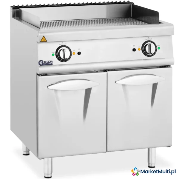 Grill płyta grillowa elektryczna podwójna ryflowana z szafką wolnostojąca 10.8 kW 400 V