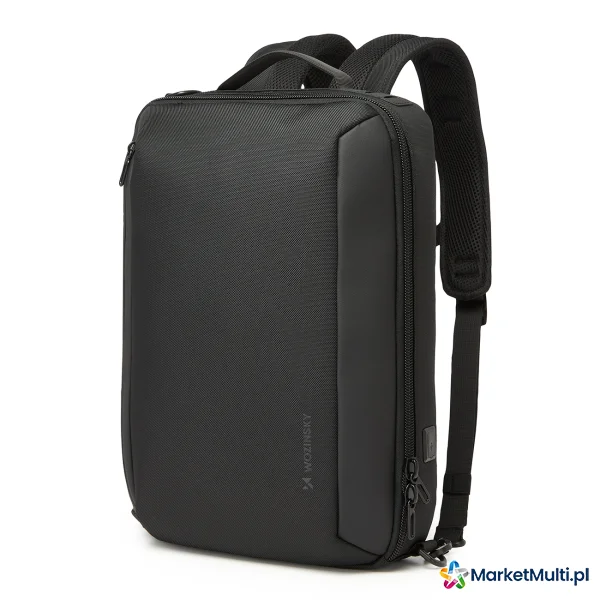 Plecak torba Premium na laptopa 15.6'' z paskiem USB 42x8x28cm - czarny
