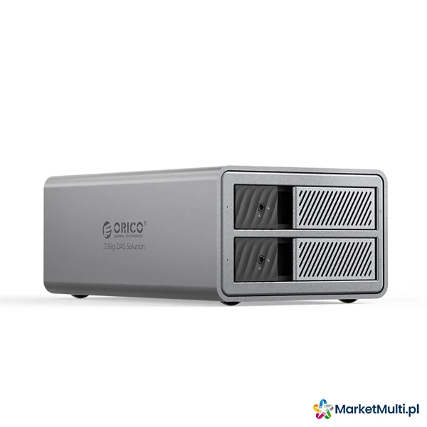 Macierz dyskowa 9828RU3 z kontrolerem RAID na 2 dyski 2.5'' / 3.5'' SATA HDD / SSD - szara