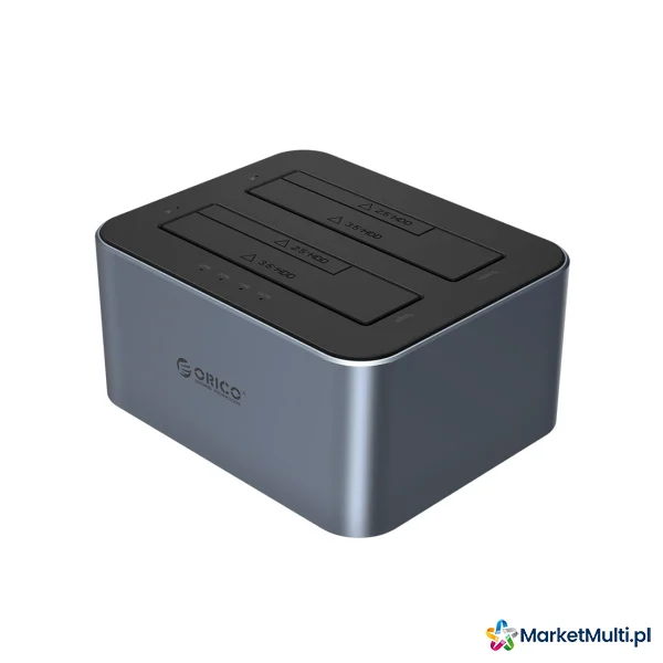 Stacja dokująca 6626C3-C-V1 z klonowaniem offline na 2 dyski 2.5'' / 3.5'' SATA HDD / SSD - szara