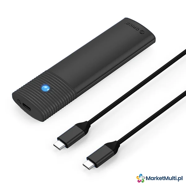 Kieszeń obudowa na dysk PWM2 M.2 NGFF SATA USB-C 5Gb/s - czarna