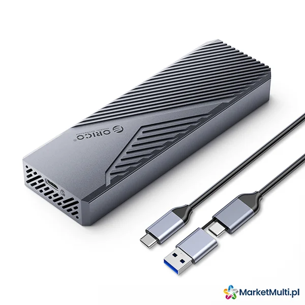 Kieszeń obudowa na dysk CNM2-G20 M.2 NVME USB-C 20Gb/s - szara