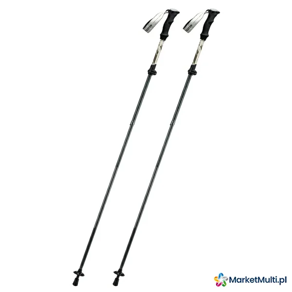 Kijki trekkingowe nordic walking aluminiowe 110 - 130 cm - brązowe